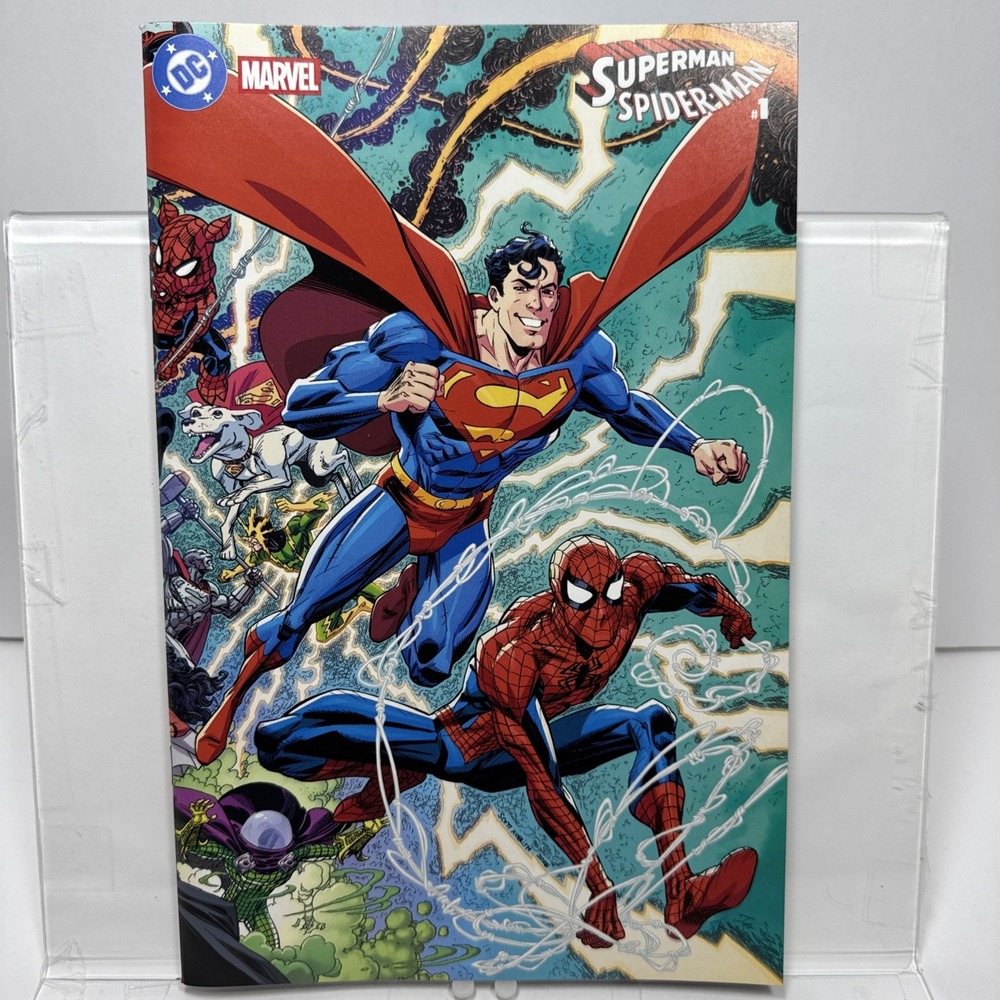 Marvel/DC Superman Spider-Man #1 Variant Cover! Beautiful NM- Condition